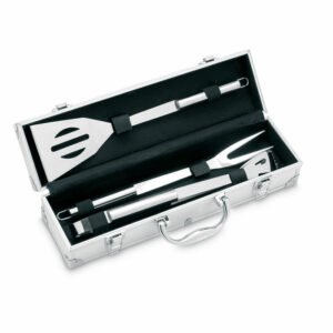 Valigetta con 3 strumenti BBQ