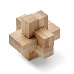 Puzzle rompicapo in bambù