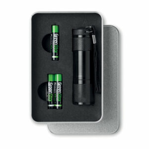 Torcia LED confezione latta