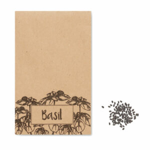 Semi di basilico in busta kraft