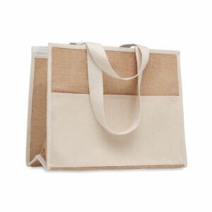 Shopper in tela e juta