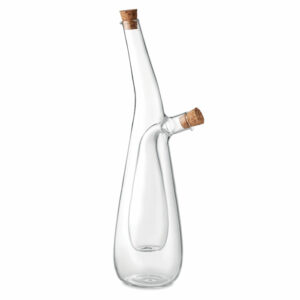 Bottiglia olio e aceto in vetro
