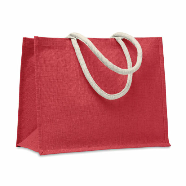 Borsa in iuta. Manici in cotone