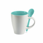 Tazza bicolore con cucchiaino