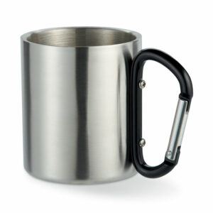 Tazza in metallo c/moschettone