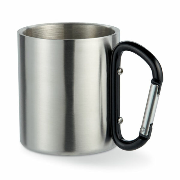 Tazza in metallo c/moschettone