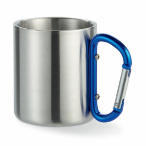 Tazza in metallo c/moschettone