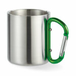 Tazza in metallo c/moschettone