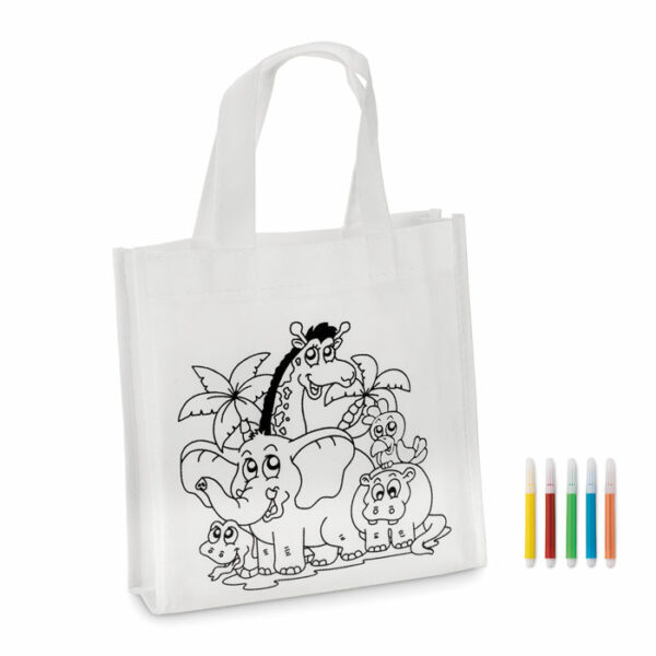 Mini borsa shopper da colorare