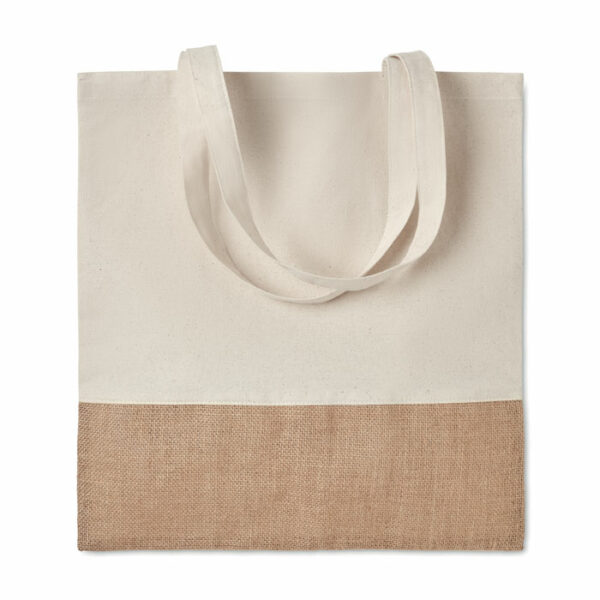 Shopper con dettagli in juta
