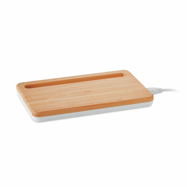 Caricatore wireless in bamboo