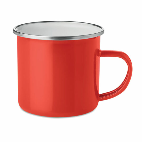 Tazza di metallo smaltato