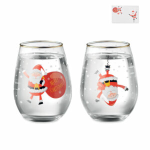 Set di 2 bicchieri di Natale