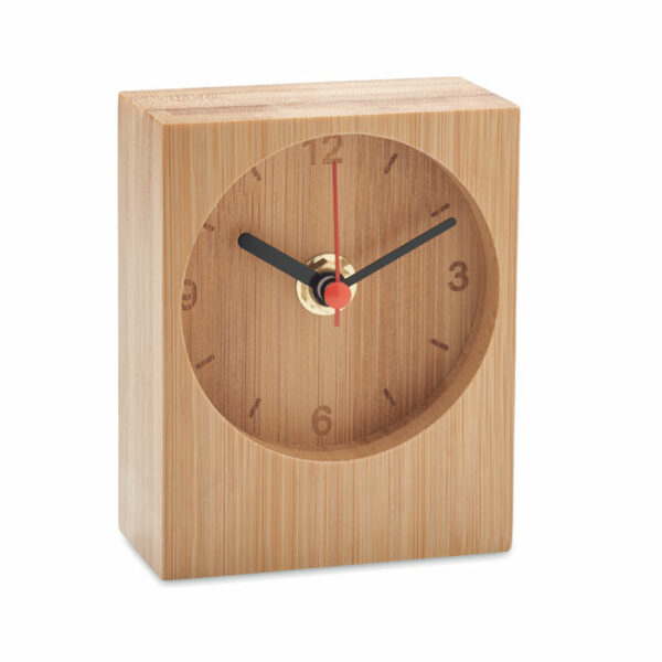 Orologio da tavolo in bambù