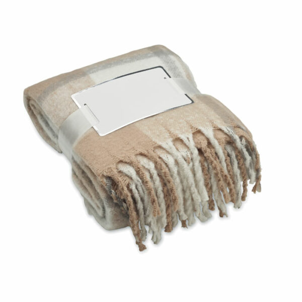 Coperta in mohair a scacchi