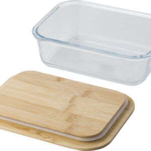 Lunch box, coperchio in bambù, in vetro Nicole-MK-GV839376