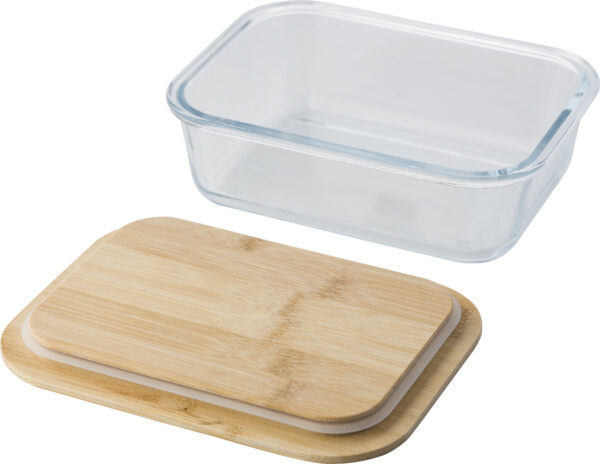 Lunch box, coperchio in bambù, in vetro Nicole-MK-GV839376