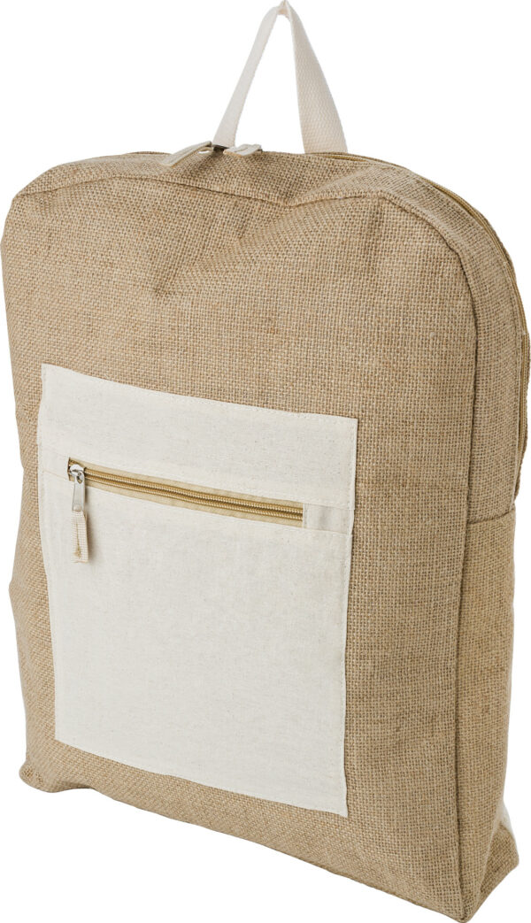 Zaino in juta e cotone Edison-MK-GV866520
