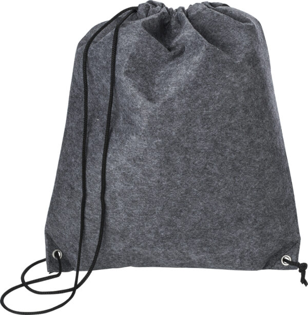 Zaino a sacca, chiusura a coulisse in feltro rPET Maya-MK-GV970950