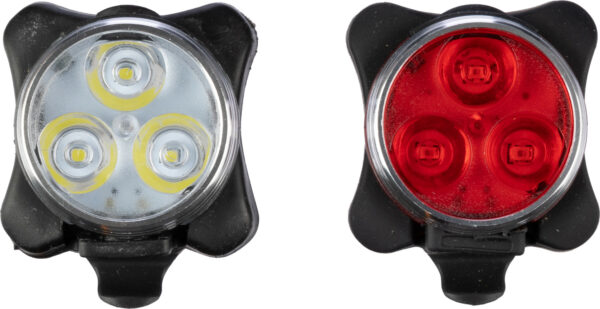 Set luci di sicurezza per bicicletta ricaricabili in ABS e silicone Elisabeth-MK-GV1107133