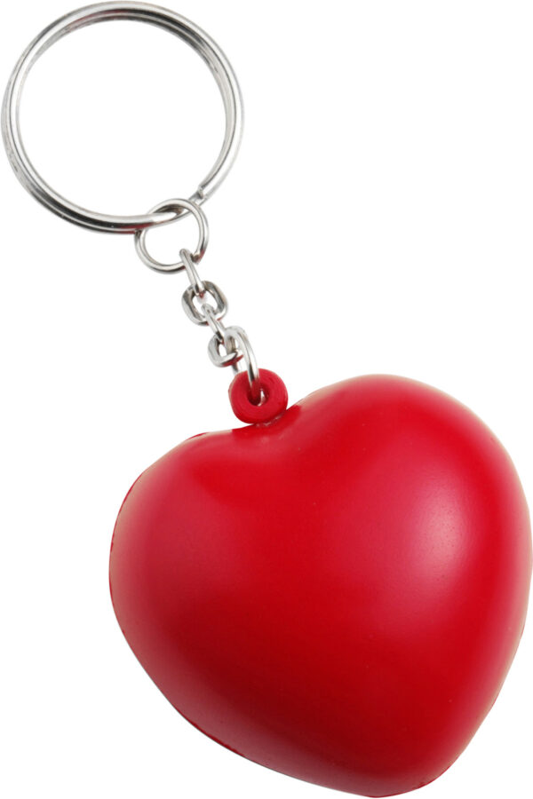 Antistress cuore con portachiavi, in PU Lilou-MK-GV1171