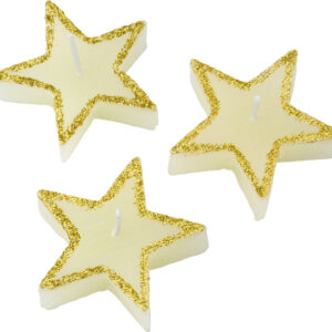Set di tre candela a forma di stella Lorna-MK-GV5188