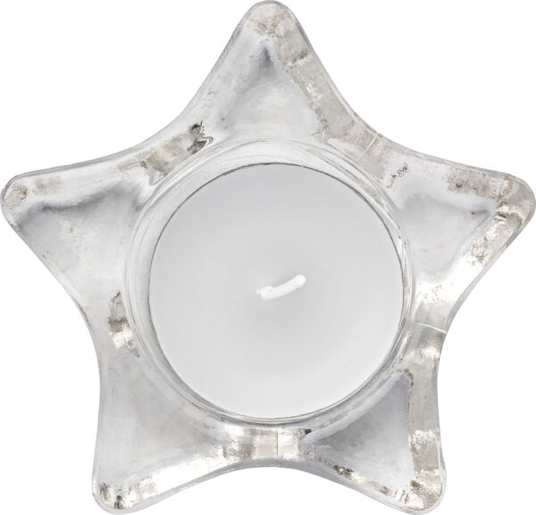 Supporto candela a forma di stella in vetro Nisha-MK-GV5836