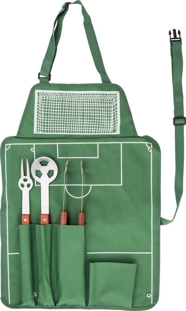 Set da barbecue calcio in nylon 600 D Christina-MK-GV7400