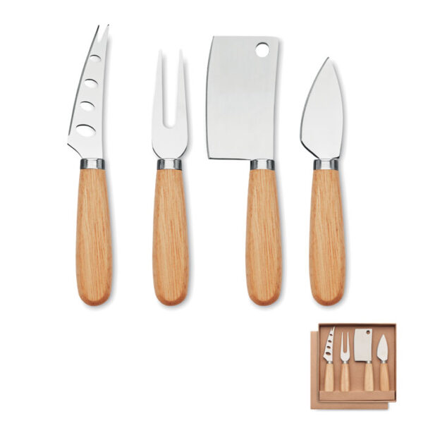 Set di 4 coltelli da formaggio