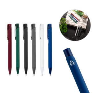 CLINT Penna a sfera in alluminio riciclato (100% rAL) con finitura in gomma-MK-91944