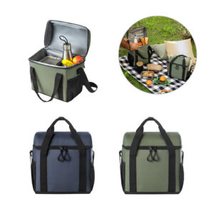 ROMA M Borsa termica imbottita in poliestere riciclato 600D ripstop 11 L-MK-92184