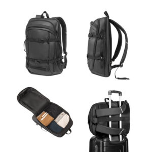 KAMPALA Zaino porta computer in poliestere riciclato ad alta densità 900D, con il rivestimento resistente all'acqua e la fodera in poliestere riciclato 210D 17.3"-MK-92363