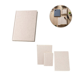 ORGANIC RIGID Block notes A5 con copertina rigida fabbricata tramite la materia organica degli elefanti (80%)-MK-93294