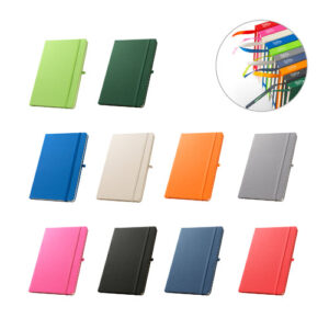 ANNE Block notes A5 in poliestere riciclato (100% rPET) con fogli a righe-MK-93297