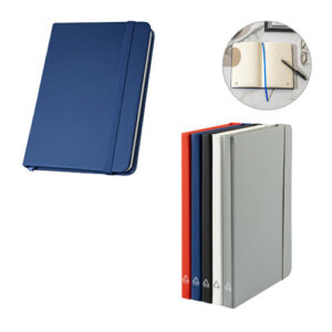 CAMPUS A5 quaderno con copertina rigida in PU (riciclato al 35%) con pagine a righe al 100% riciclata-MK-93637
