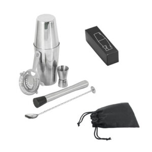 BRAMBLE Set da cocktail in acciaio inox da 6 pezzi-MK-94043