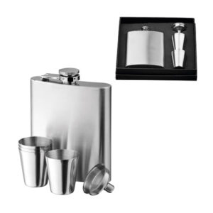 NOVAK Set bottiglia e bicchieri in acciaio inossidabile 200 mL-MK-94665