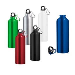 LANDSCAPE L Borracce sportive in alluminio con moschettone 800 mL-MK-94688