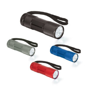 FLASHY Torcia in alluminio con 9 LED-MK-94736