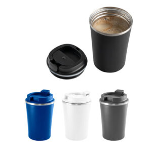 PHELPS Bicchiere da viaggio in acciaio inox e PP 470ml-MK-94772