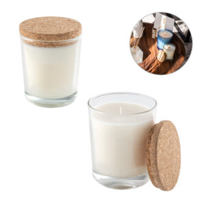 ZEN 180 Candela aromatica in una coppa di vetro con coperchio in sughero 180 g-MK-95078