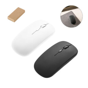 KHAN Mouse wireless con batteria da 500 mAh in ABS riciclato (100% rABS)-MK-97129