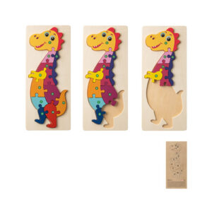 DIPLODOCO Puzzle in legno compensato a forma di dinosauro-MK-98003