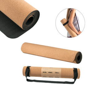 GERES Tappetino per yoga in sughero e TPE, spessore fino a 3,7 mm-MK-98138