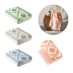 MALEK Telo multifunzionale e da bagno (350g/m²) realizzato in cotone leggero e resistente (85%) e cotone riciclato (15%)-MK-99046