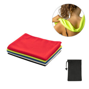 BERNAL Asciugamano per sport rinfrescante in poliestere riciclato (100% rPET) con custodia in TNT-MK-99969
